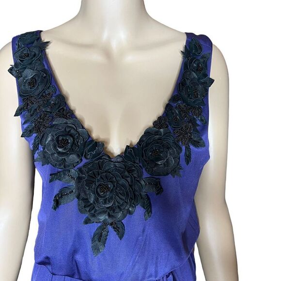 NWT 2B.Rych sleeveless purple dress flowers - Picture 3 of 10